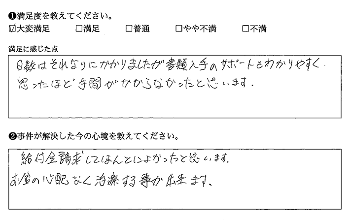 お金の心配をせず治療することができます